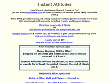 Tablet Screenshot of instantattitudes.com